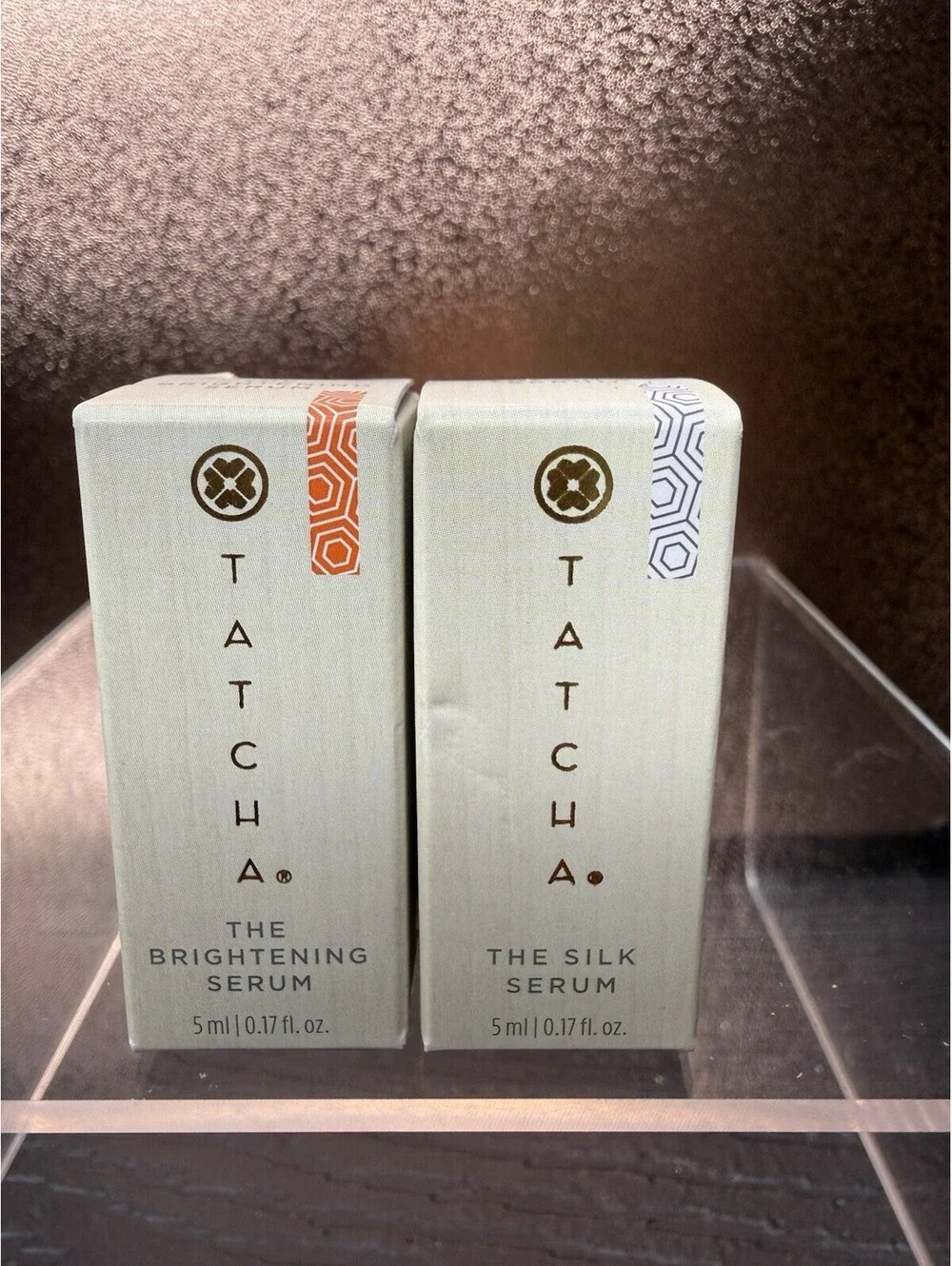 Tatcha Serum Duo Travel Set-The Brightening Serum & The Silk Serum 5ml Each-NIB